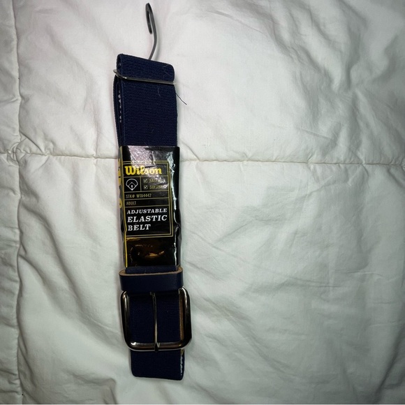 Wilson Adjustable Elastic Baseball/softball Belt in Navy Size Adult - Picture 1 of 4